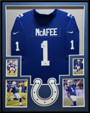 FRAMED INDIANAPOLIS COLTS PAT MCAFEE SIGNED JERSEY PSA COA