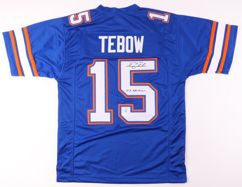 Tim Tebow Signed Florida Gators Jersey "07 Heisman" (Tebow) 2xBCS National Champ