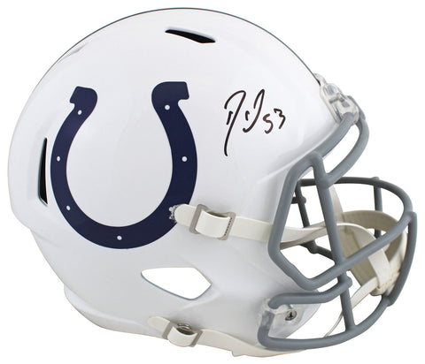 Colts Darius Shaquille Leonard Signed Full Size Speed Rep Helmet BAS Witnessed