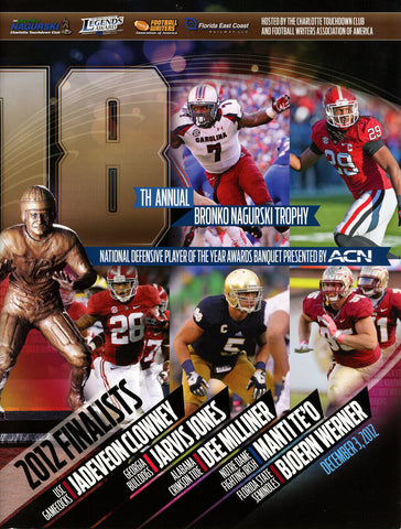 Bronko Nagurski Trophy 12/3/2012 Finalista Magazine 38256