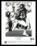 Keyshawn Johnson Autographed 8x10 Photo New York Jets Beckett BAS QR #BS36709