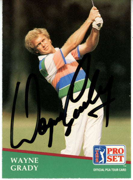 Wayne Grady Autographed 1991 Pro Set #38 Trading Card Beckett 44857