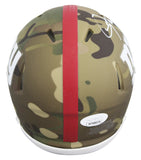 Giants Lawrence Taylor Authentic Signed Camo Speed Mini Helmet JSA #WIT888576