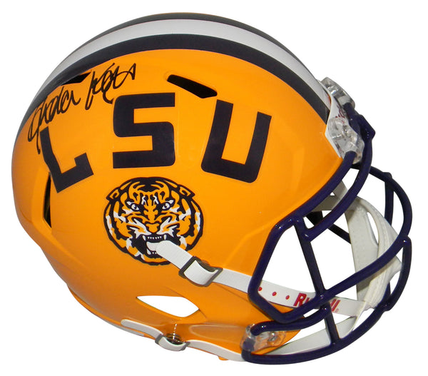 ARDEN KEY AUTOGRAPHED LSU TIGERS FULL SIZE SPEED HELMET BECKETT