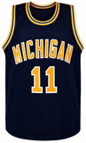 Roddy Gayle Jr. Signed Navy Custom College Basketball Jersey - (JSA COA)