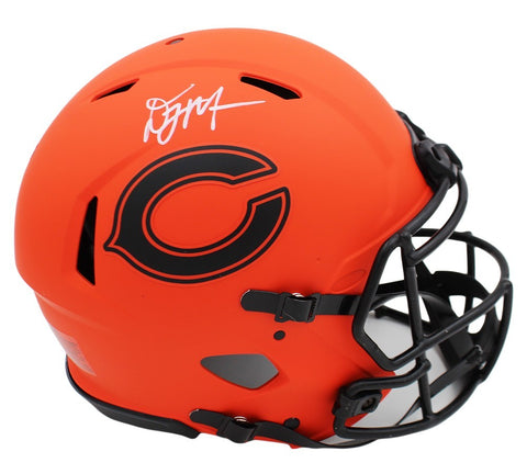 DJ Moore Signed Chicago Bears Speed Authentic Rave NFL Helmet