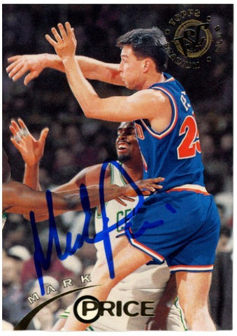 Mark Price Autographed/Signed 94-95 Topps Stadium Club #124 Card Beckett 52527