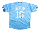 Bo Jackson Kansas City Signed Light Blue Baseball Jersey BAS