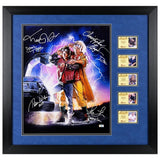 Michael J. Fox, Lloyd & Cast Autographed Back to the Future 16x20 Framed Photo