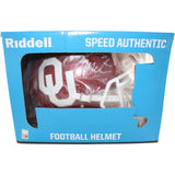 John Mateer Autographed Oklahoma Sooners Pro Helmet Beckett WIT 58313
