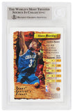 Alonzo Mourning Signed 1993-94 Topps Finest Card #104 (In Blue)(Beckett Slabbed)