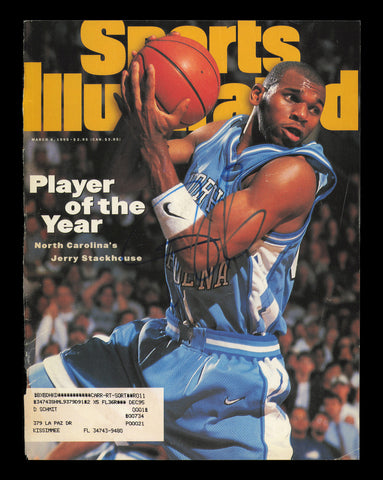 Jerry Stackhouse Autographed Sports Illustrated Cover North Carolina SKU #237958