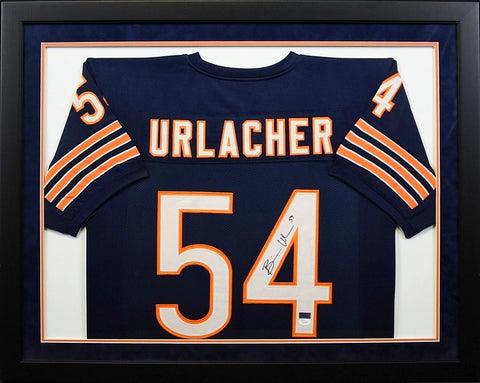 BRIAN URLACHER AUTOGRAPHED CHICAGO BEARS #54 FRAMED JERSEY JSA