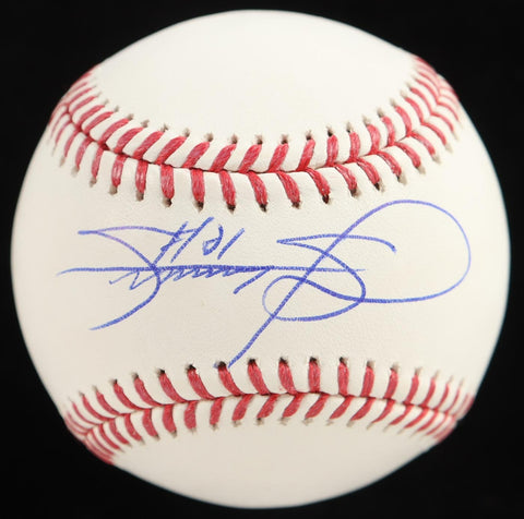 Sammy Sosa Signed OML Baseball (Beckett) Chicago Cubs All-Time Home Run Leader
