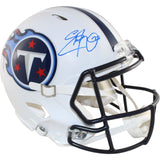 Eddie George Autographed/Signed Tennessee Titans Authentic Helmet Fanatics 51882