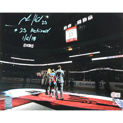 Milan Hejduk Autographed Colorado Avalanche 11x14 Photo Insc Beckett 51436