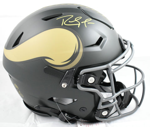 Randy Moss Autographed Vikings F/S Salute 2025 SpeedFlex Helmet - Beckett W Holo