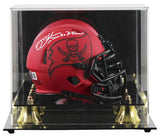 Buccaneers Mike Alstott Signed Rave Speed Mini Helmet W/ Case BAS Witnessed