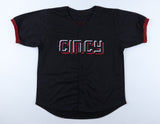 Tyler Stephenson Signed Cincinnati Reds City Connect Black Jersey (Playball Ink)