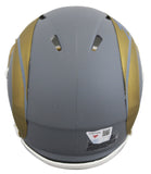 Rams Puka Nacua Authentic Signed Slate Speed Mini Helmet w/ Blue Sig Fanatics