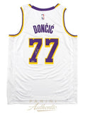 Luka Doncic Autographed Los Angeles Lakers White Nike Swingman Jersey Panini