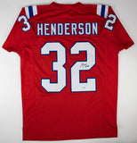 TreVeyon Henderson Signed New England Patriots Jersey (JSA COA) 2025 2nd Rnd Pck