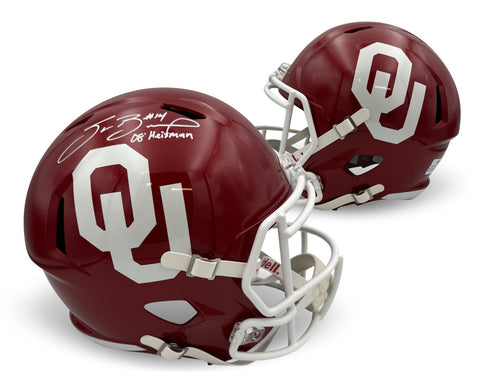Sam Bradford Autographed Oklahoma 2008 Heisman Signed Full Size Helmet Beckett