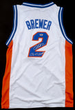 Corey Brewer Signed Florida Gators Jersey Inscribed "06-07 Champs!" (PSA)