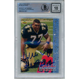 Willie Roaf Signed 1993 Upper Deck #6 Slabbed Trading Card 10 Auto Beckett 49382