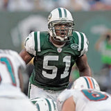 Jonathan Vilma Signed New York Jets Pro Cut Jersey (JSA) 3xPro Bowl Linebacker