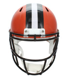 Jerry Jeudy Autographed Browns Throwback Full Size Speed Helmet Beckett