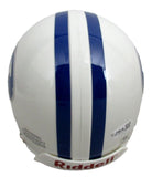 Ty Detmer Signed/Autographed White BYU Cougars Mini Football Helmet JSA 213117