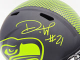 DEVON WITHERSPOON AUTOGRAPHED SEAHAWKS ECLIPSE BLACK FULL SIZE HELMET MCS 235443