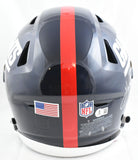 Lawrence Taylor Harry Carson Signed Giants F/S Speed Flex Helmet HOF- Beckett W
