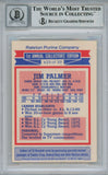 Jim Palmer Signed Topps/Ralston Purina #23 Trading Card Beckett 10 Slab 38478