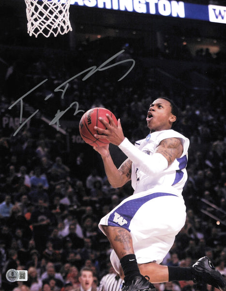 Isaiah Thomas Autographed 11x14 Photo Washington Huskies Beckett BAS QR #SB30700