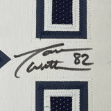 Framed Signed Jason Witten 35x39 Dallas Dark Blue Jersey BAS COA