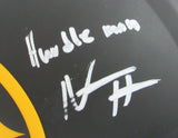 Najee Harris Signed/Inscr Steelers Eclipse Full Size Auth Helmet Fanatics 161455