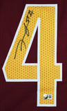 Frankie Luvu Authentic Signed Maroon Pro Style Jersey Autographed BAS Witnessed