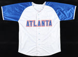 John Rocker Signed Atlanta Braves Throwback Jersey Inscribed "F**K N.Y." JSA COA