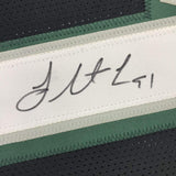 Framed Signed Fletcher Cox 35x39 Philadelphia Black Jersey JSA COA