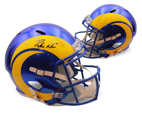Puka Nacua Autographed Los Angeles Rams Full Size Replica Helmet Fanatics COA