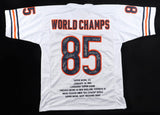 1985 Super Bowl XX Signed Chicago Bears #85 Jersey (JSA) Signed by 14 / See List
