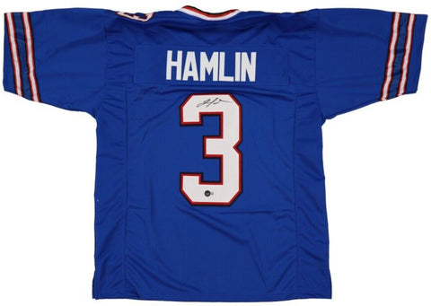 Damar Hamlin Signed Buffalo Bills Jersey (Beckett) 2021 6th Round Draft Pick DB