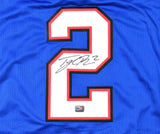 Tyler Bass Autographed Blue Pro Style Jersey - Prova *Black