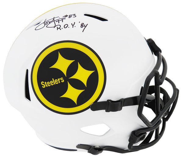 Louis Lipps Signed Steelers Lunar Riddell F/S Speed Rep Helmet w/ROY'84 (SS COA)