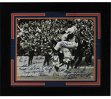 Multi-Signed 1969 New York Mets Framed B&W MLB Photo- N Ryan, T Seaver, Y. Berra