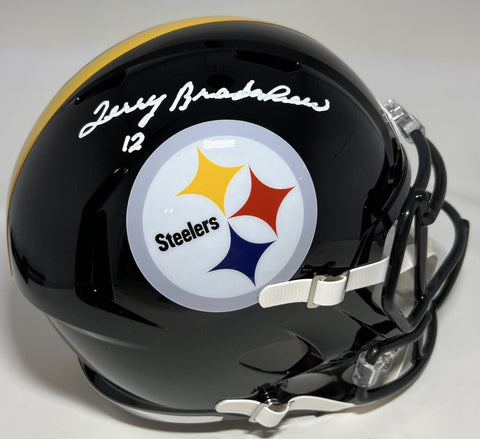 Steelers TERRY BRADSHAW Signed Full Size Replica Speed Helmet AUTO - BAS