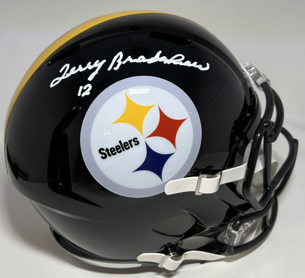 Steelers TERRY BRADSHAW Signed Full Size Replica Speed Helmet AUTO - BAS