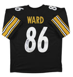 Hines Ward Authentic Signed Black Pro Style Jersey Signed On #8 BAS Witnessed